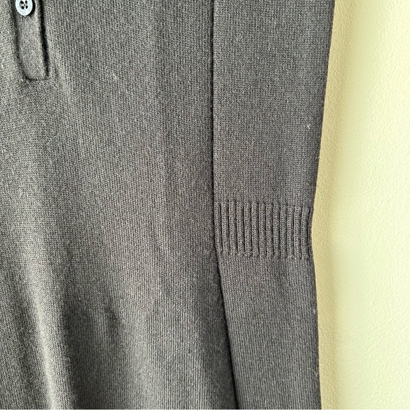 Puma Golf Modest Midi Knee Length Ribbed Knit Black Short Sleeve Dress M - Picture 11 of 13